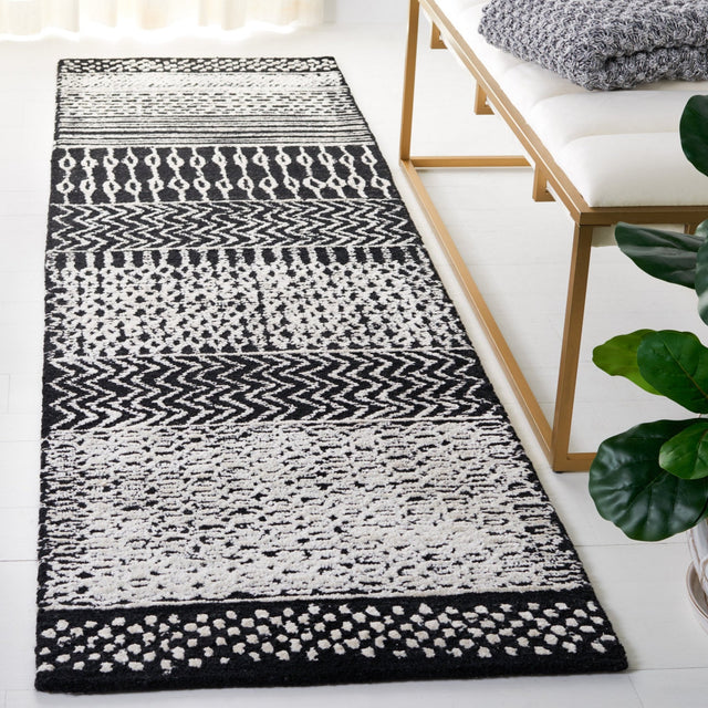 Safavieh Glamour Glm538Z Black/Ivory Rug - Safavieh - glm538z - 6r