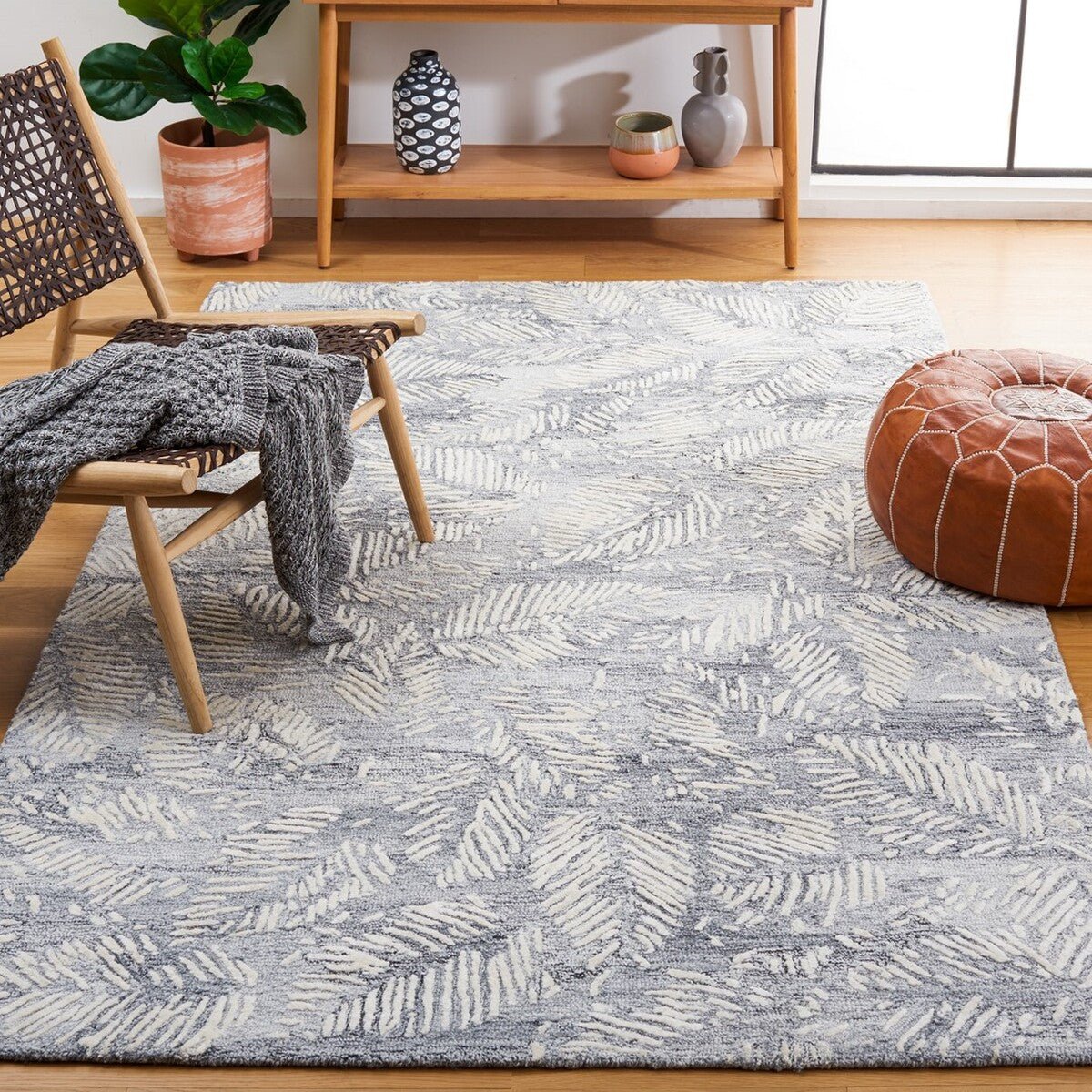 Safavieh Glamour Glm539F Grey/Ivory Rug - Safavieh - glm539f - 3