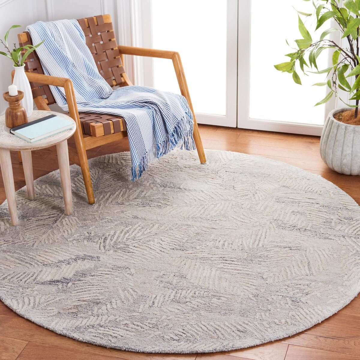 Safavieh Glamour Glm539F Grey/Ivory Rug - Safavieh - glm539f - 6r