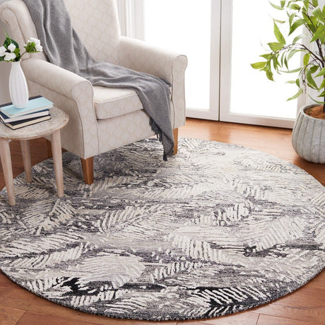 Safavieh Glamour Glm539Z Black/Ivory Rug - Safavieh - glm539z - 6r