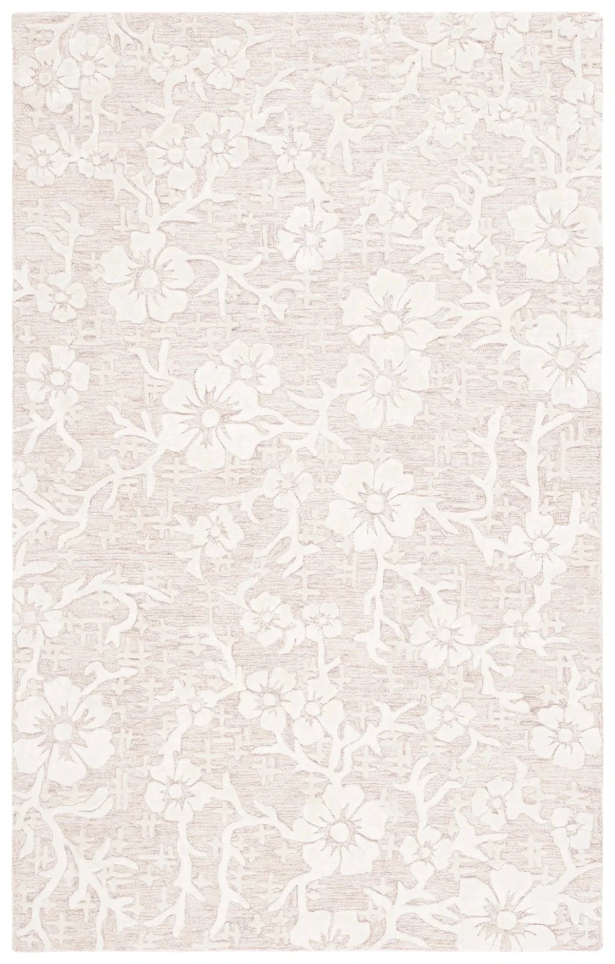 Safavieh Glamour 4'-0" x 6'-0" Rug in Beige / Ivory