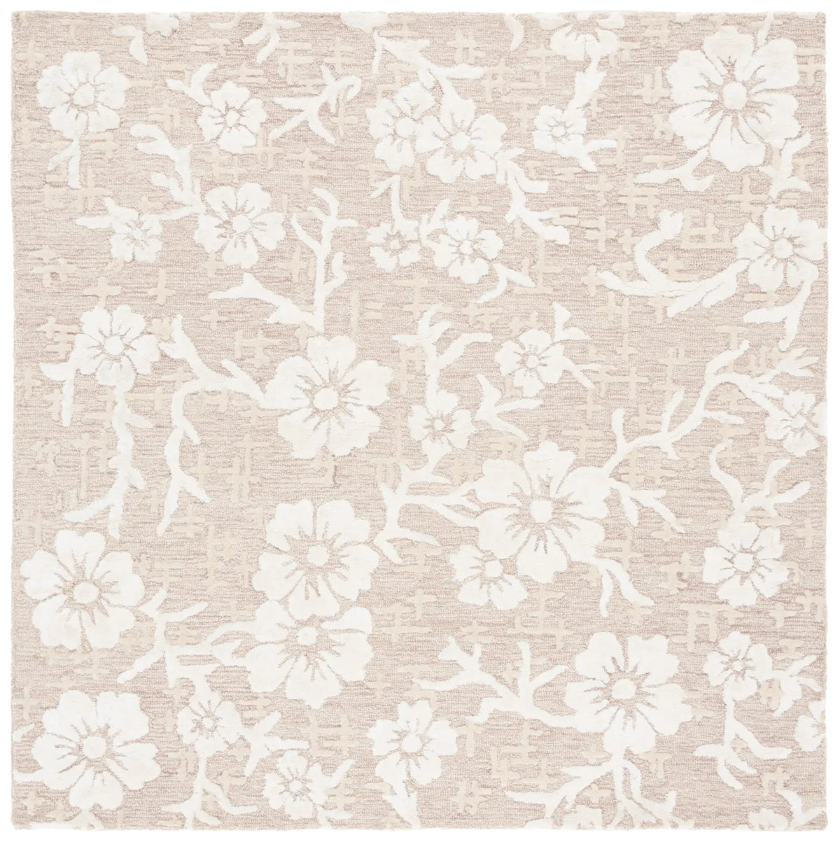 Safavieh Glamour 6'-0" x 6'-0" Rug in Beige / Ivory