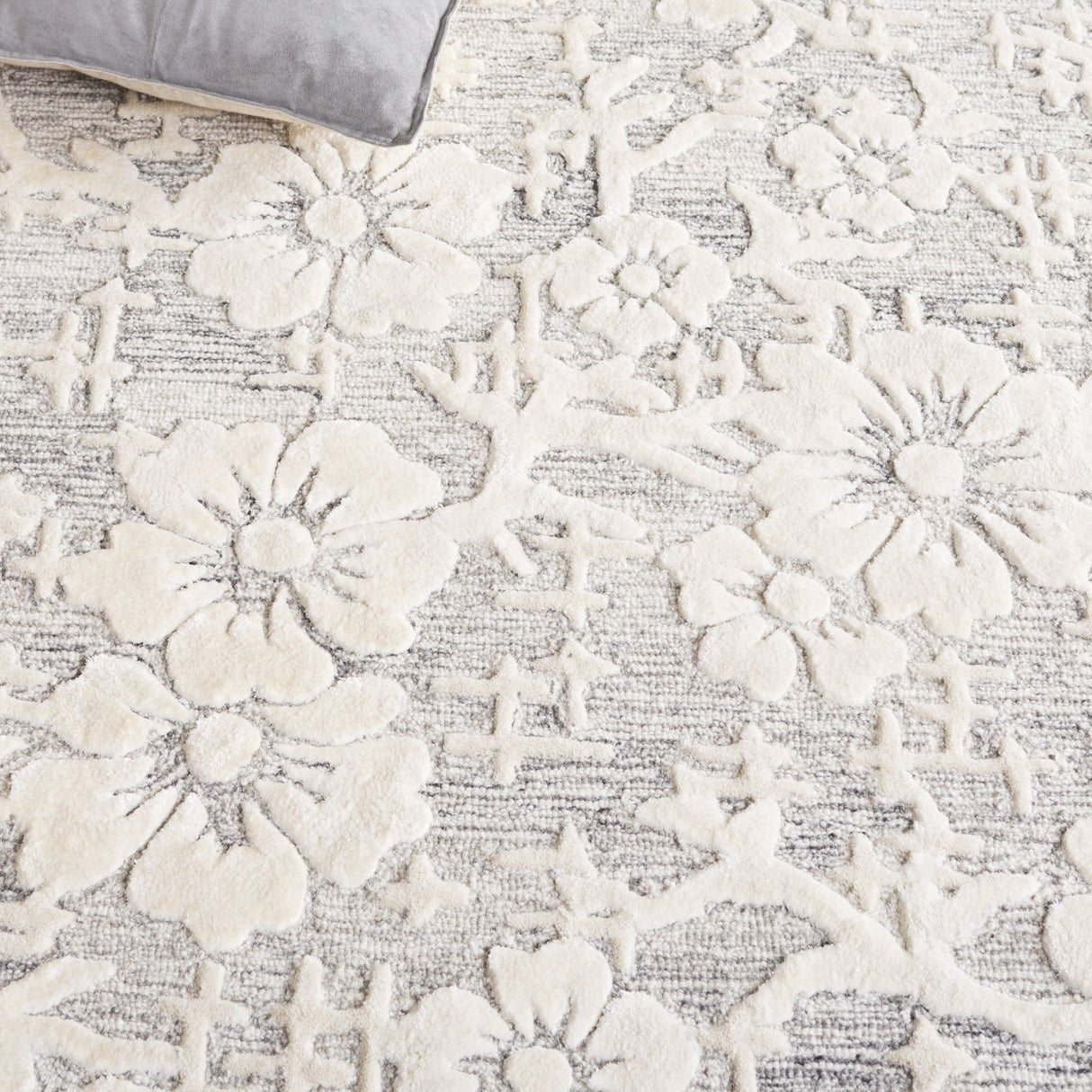 Safavieh Glamour Glm540F Grey/Ivory Rug - Safavieh - glm540f - 28