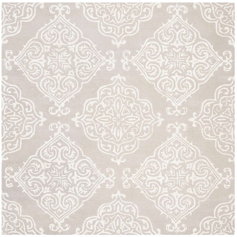 Safavieh Glamour Glm568A Silver/Ivory Rug - Safavieh - glm568a - 6sq