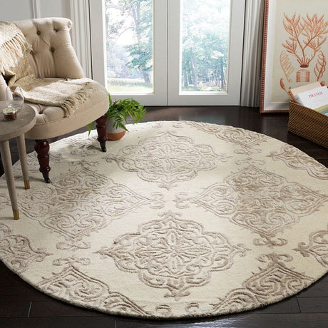 Safavieh Glamour Glm568B Ivory / Beige Rugs - Safavieh - glm568b - 6sq