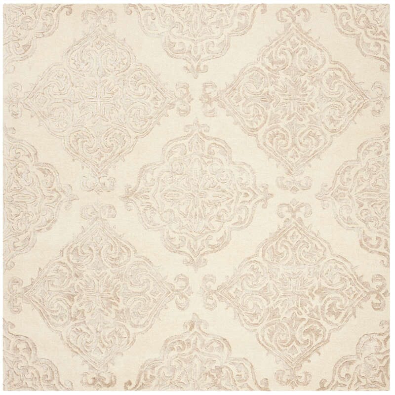 Safavieh Glamour Glm568B Ivory / Beige Rugs - Safavieh - glm568b - 6sq