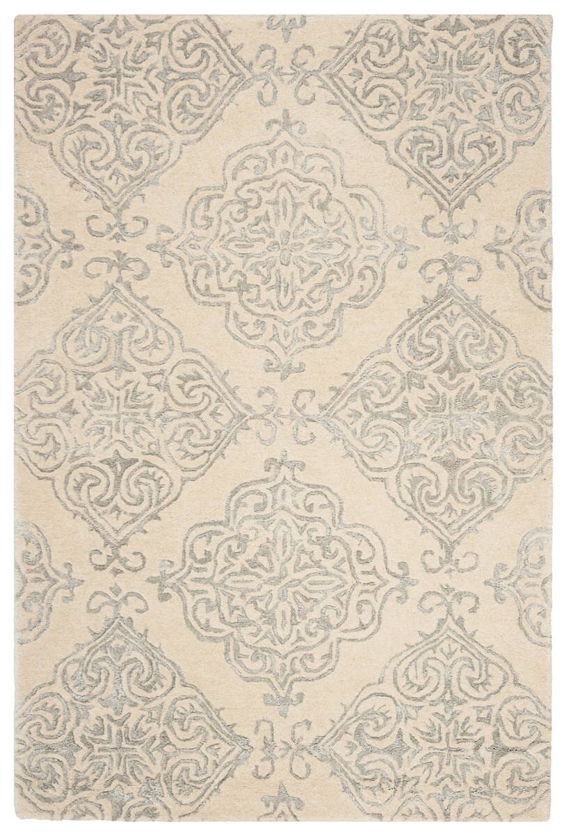Safavieh Glamour Glm568C Ivory / Silver Rugs - Safavieh - glm568c - 6r