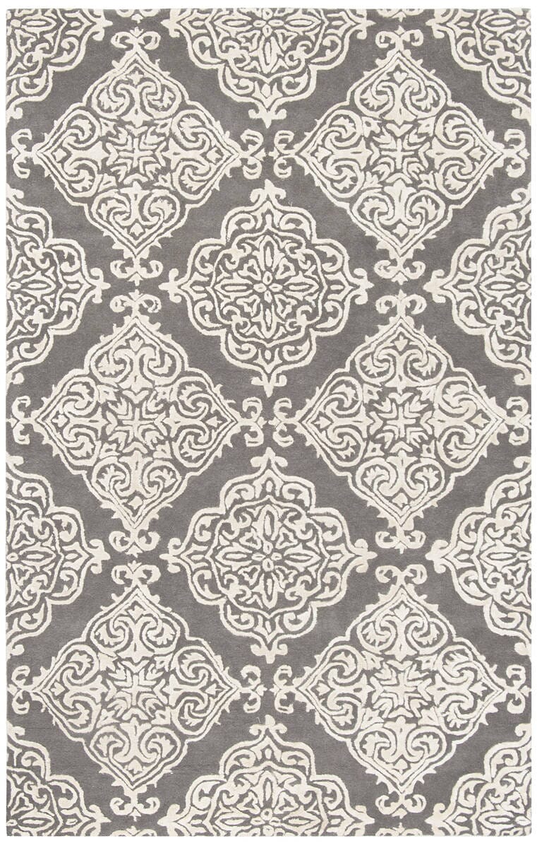 Safavieh Glamour Glm568D Dark Grey / Ivory Rugs - Safavieh - glm568d - 2