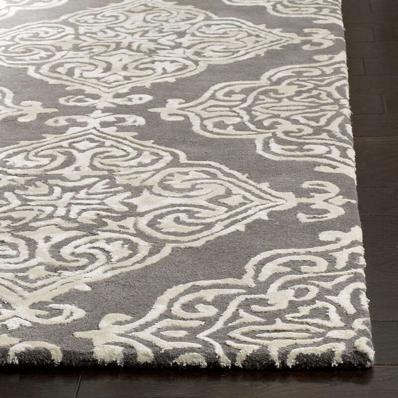 Safavieh Glamour Glm568D Dark Grey / Ivory Rugs - Safavieh - glm568d - 2