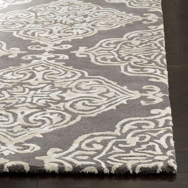 Safavieh Glamour Glm568D Dark Grey / Ivory Rugs - Safavieh - glm568d - 2