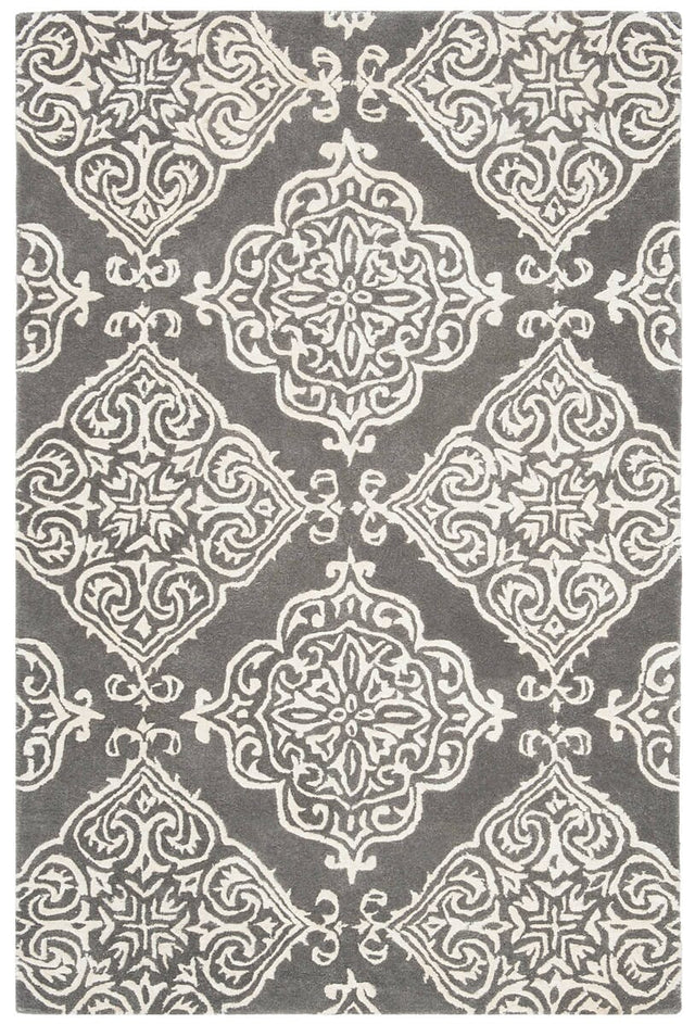 Safavieh Glamour Glm568D Dark Grey / Ivory Rugs - Safavieh - glm568d - 6r