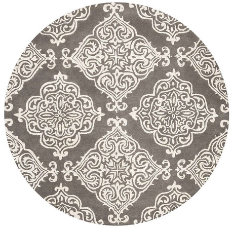 Safavieh Glamour Glm568D Dark Grey / Ivory Rugs - Safavieh - glm568d - 6r