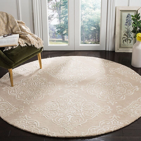 Safavieh Glamour Glm568E Beige / Ivory Rugs - Safavieh - glm568e - 6sq