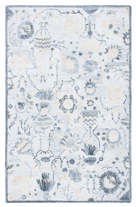 Safavieh Glamour Glm569A Ivory/Grey Rugs - Safavieh - glm569a - 4