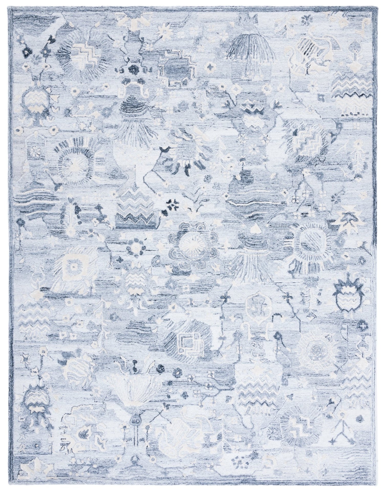 Safavieh Glamour Glm569A Ivory/Grey Rugs - Safavieh - glm569a - 6r