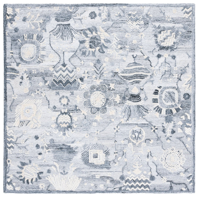Safavieh Glamour Glm569A Ivory/Grey Rugs - Safavieh - glm569a - 6sq