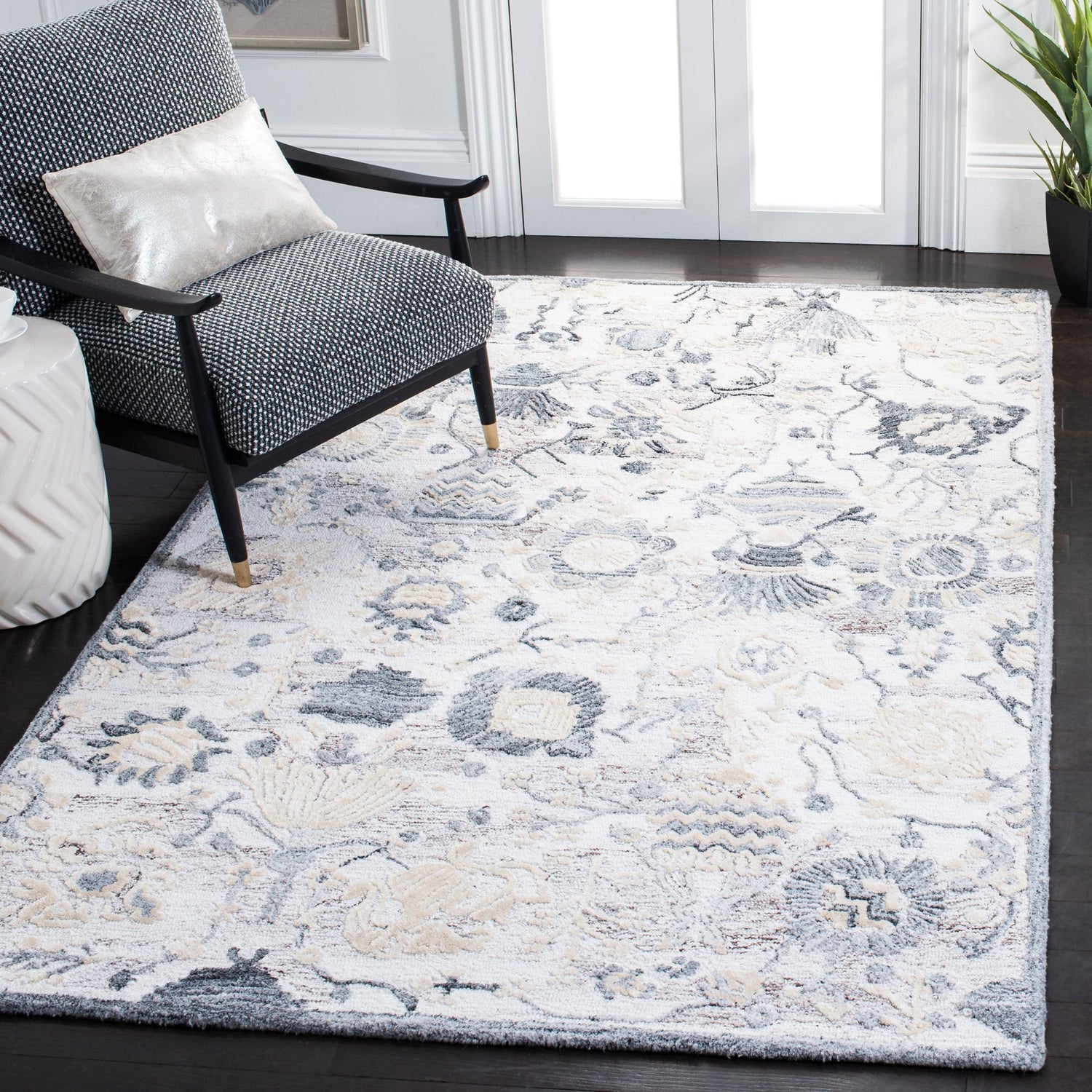 Safavieh Glamour Glm569E Light Brown/Grey Rugs - Safavieh - glm569e - 4