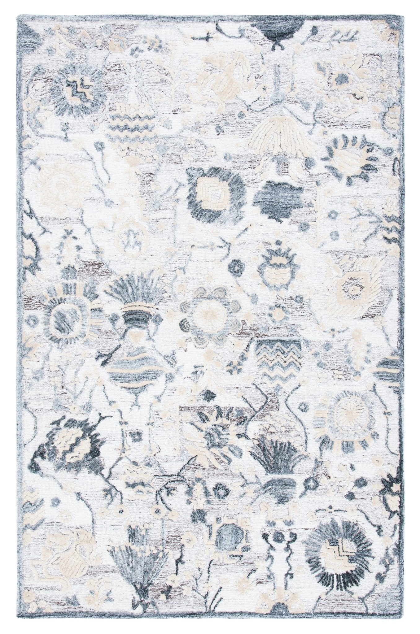 Safavieh Glamour Glm569E Light Brown/Grey Rugs - Safavieh - glm569e - 4