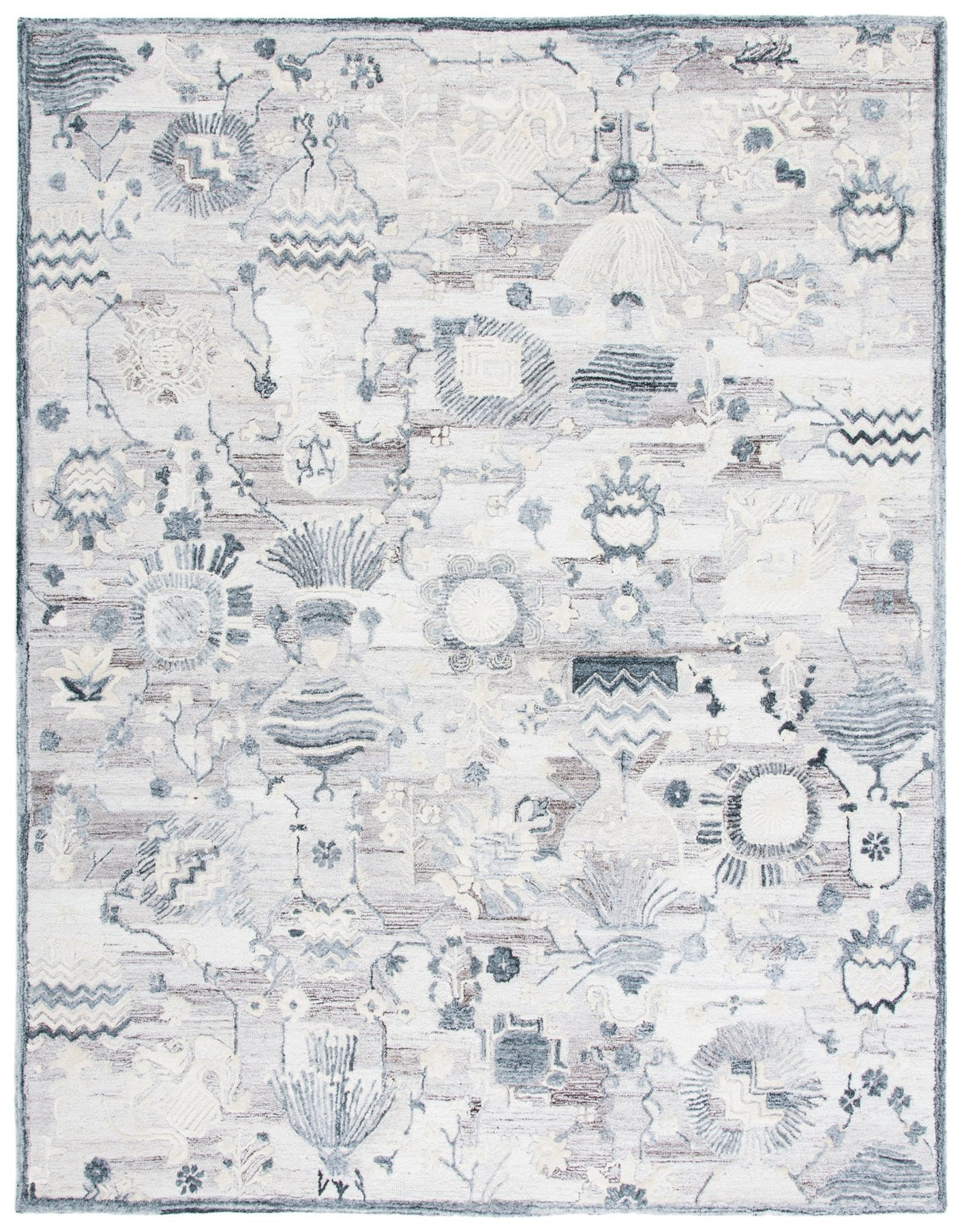 Safavieh Glamour Glm569E Light Brown/Grey Rugs - Safavieh - glm569e - 6r