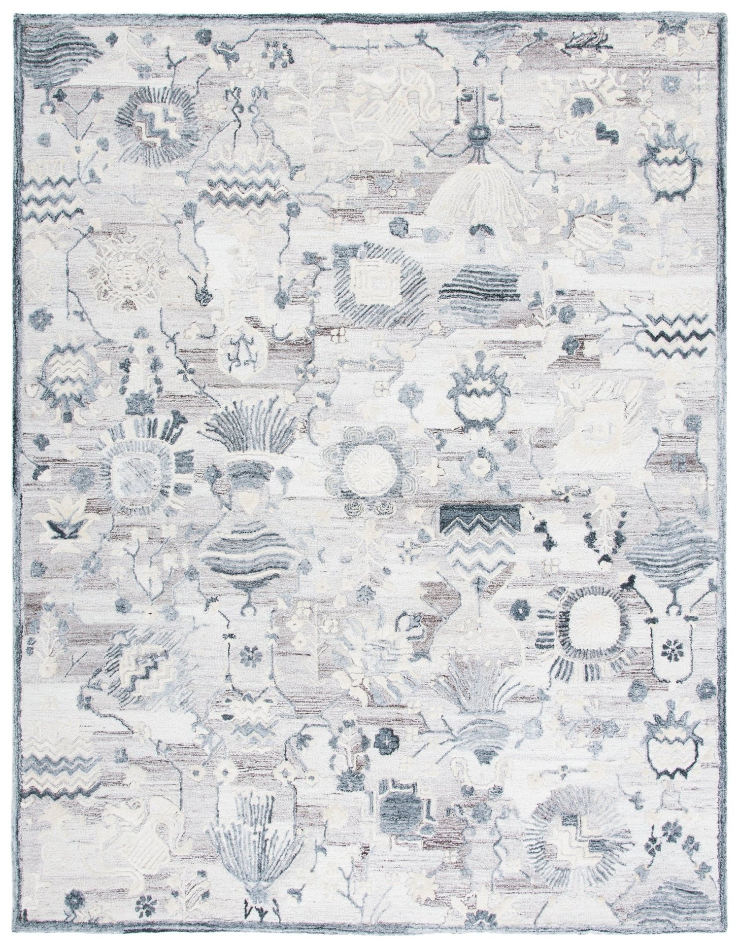 Safavieh Glamour Glm569E Light Brown/Grey Rugs - Safavieh - glm569e - 6r