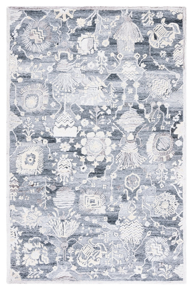Safavieh Glamour Glm569G Grey/Ivory Rugs - Safavieh - glm569g - 4