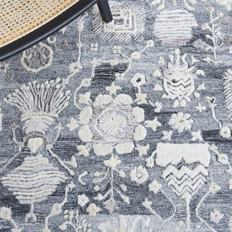 Safavieh Glamour Glm569G Grey/Ivory Rugs - Safavieh - glm569g - 6r