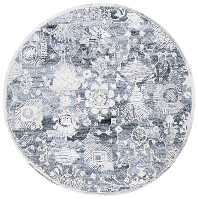 Safavieh Glamour Glm569G Grey/Ivory Rugs - Safavieh - glm569g - 6r