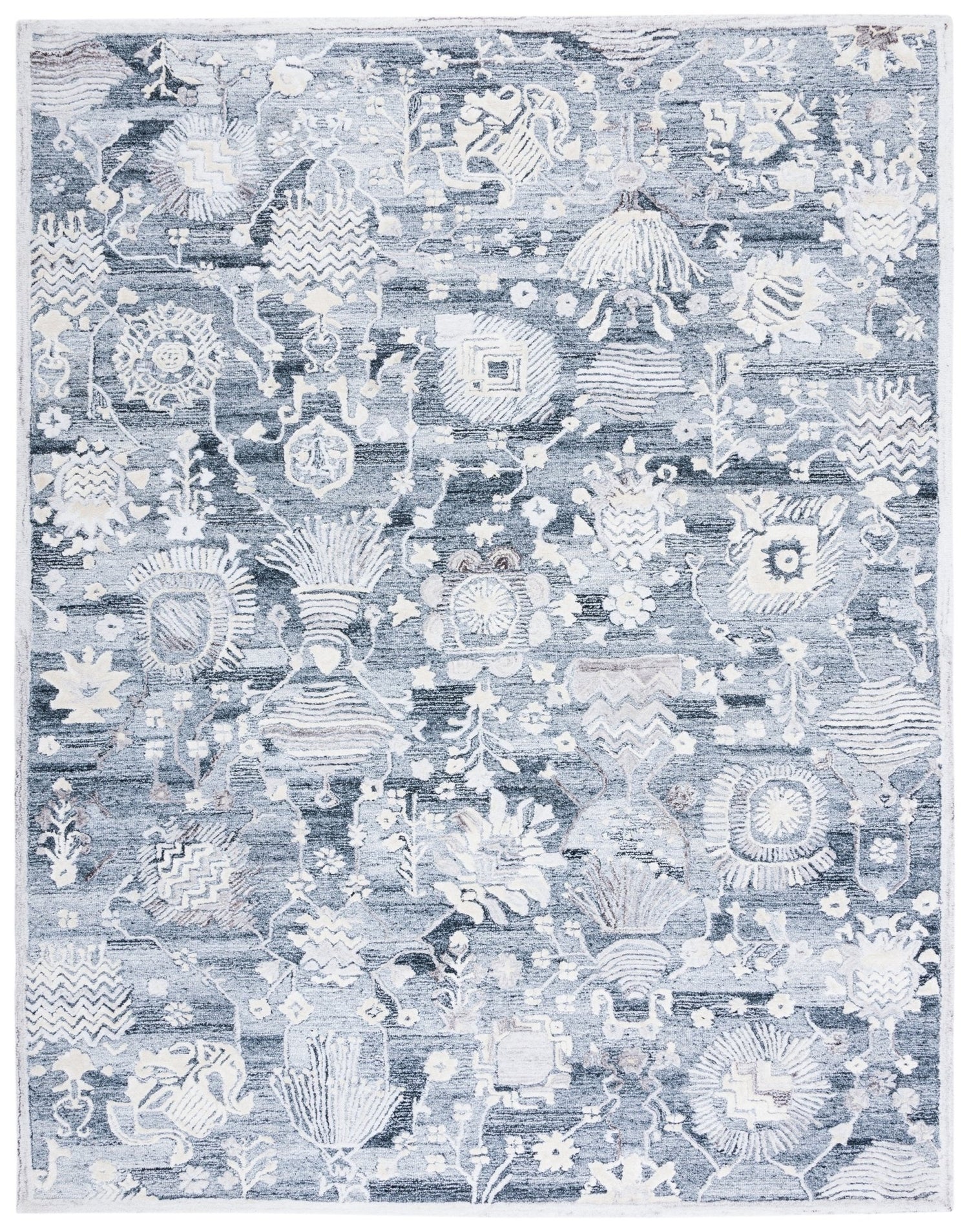 Safavieh Glamour Glm569G Grey/Ivory Rugs - Safavieh - glm569g - 6r