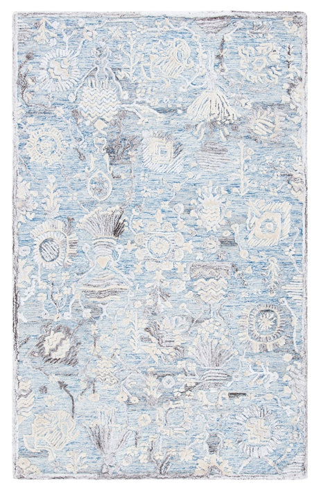 Safavieh Glamour Glm569M Light Blue/Ivory Rugs - Safavieh - glm569m - 4