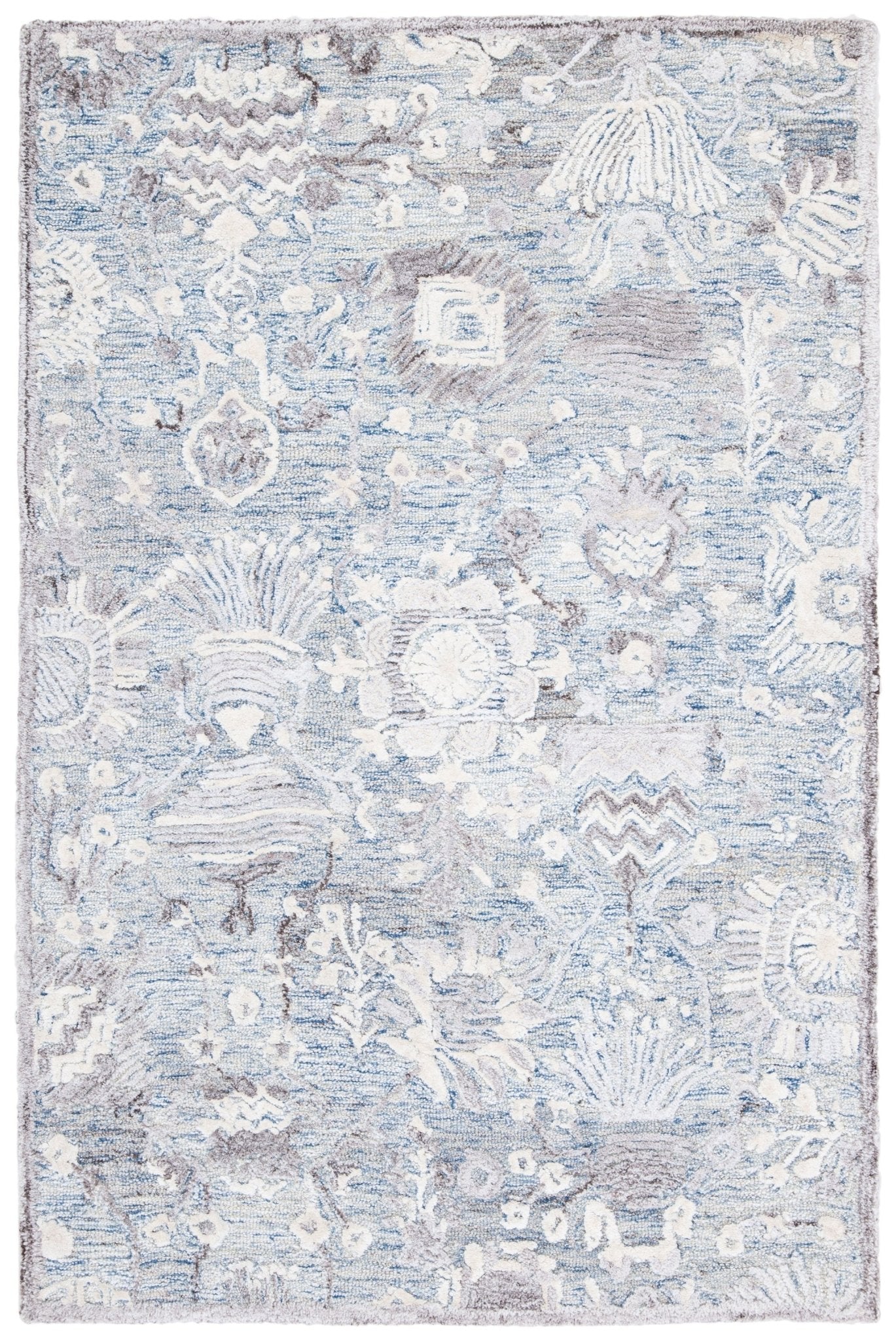 Safavieh Glamour Glm569M Light Blue/Ivory Rugs - Safavieh - glm569m - 6r