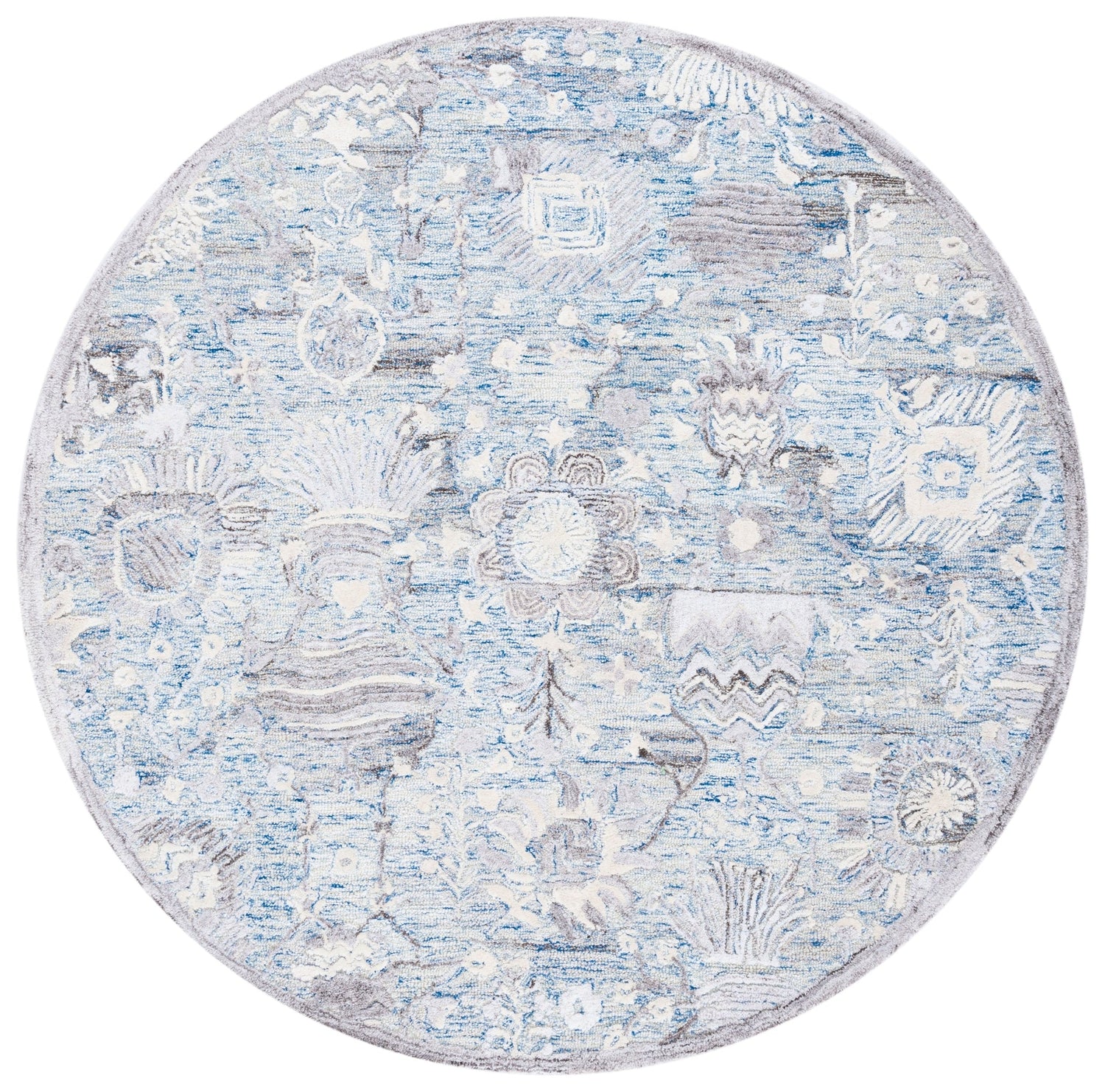 Safavieh Glamour Glm569M Light Blue/Ivory Rugs - Safavieh - glm569m - 6r
