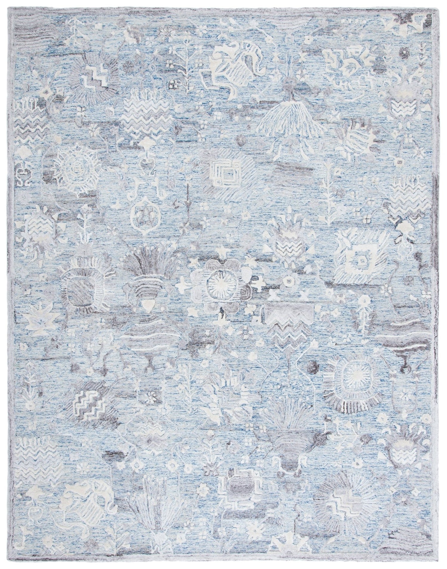 Safavieh Glamour Glm569M Light Blue/Ivory Rugs - Safavieh - glm569m - 6r