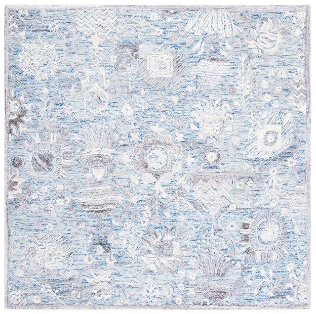 Safavieh Glamour Glm569M Light Blue/Ivory Rugs - Safavieh - glm569m - 6sq