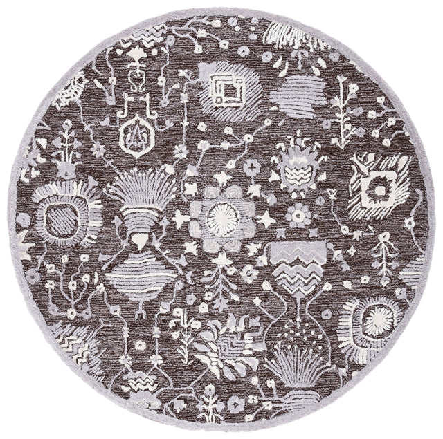 Safavieh Glamour Glm569T Dark Brown/Ivory Rugs - Safavieh - glm569t - 6r