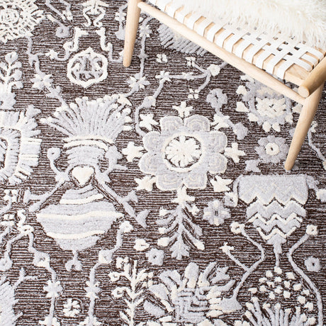 Safavieh Glamour Glm569T Dark Brown/Ivory Rugs - Safavieh - glm569t - 6r