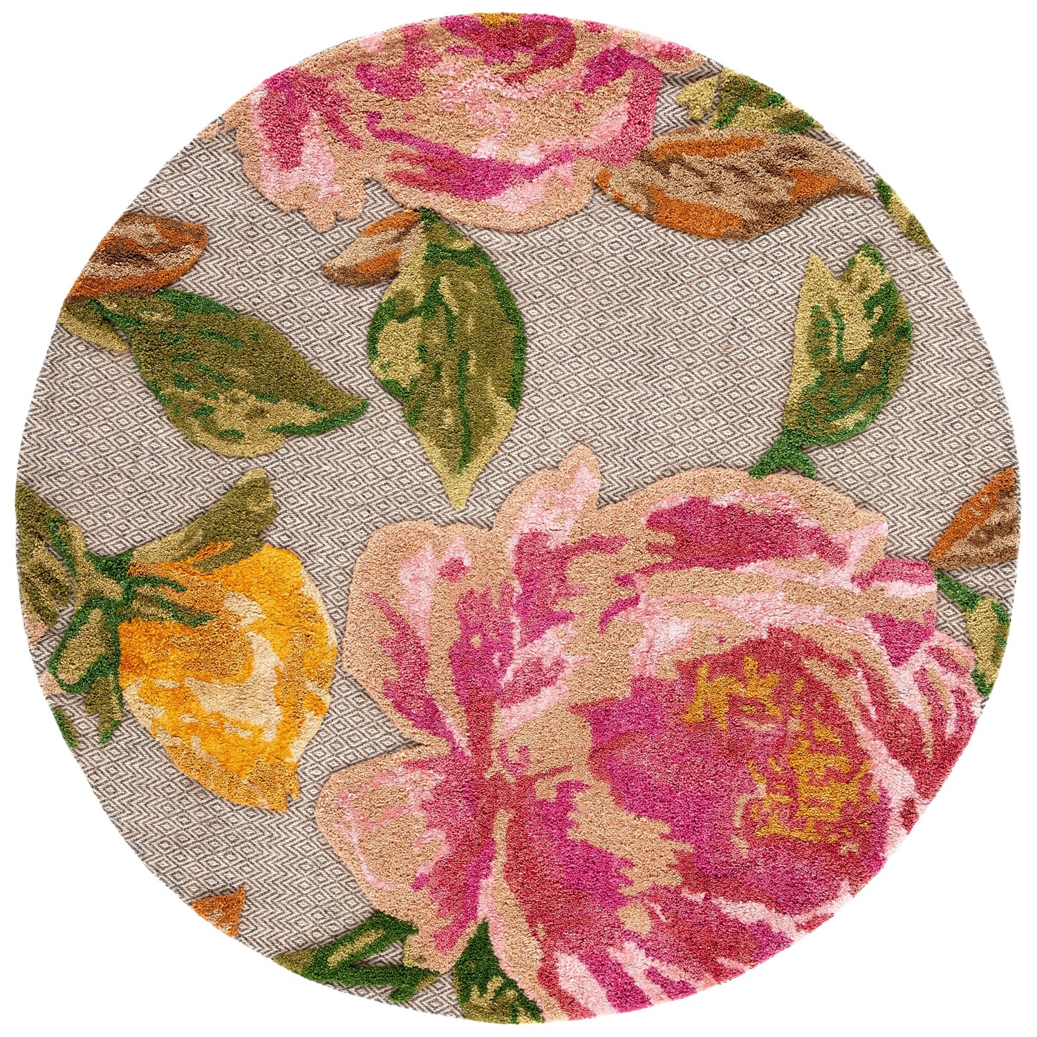 Safavieh Glamour Glm603U Pink/Grey Rug - Safavieh - glm603u - 6r