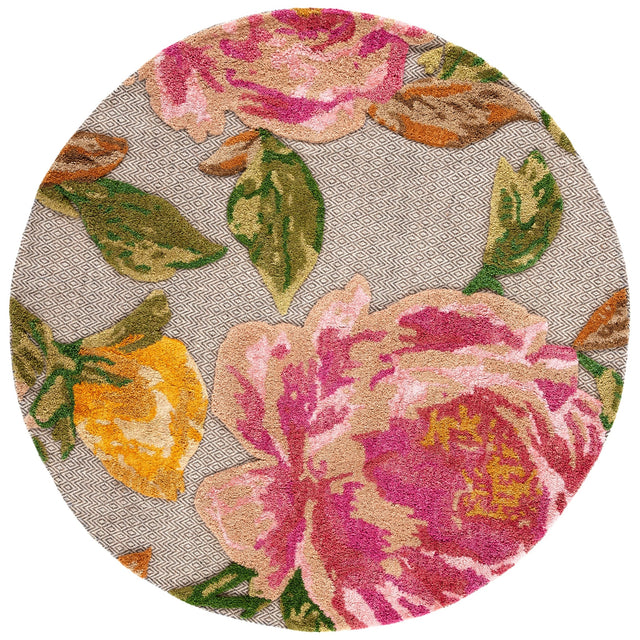 Safavieh Glamour Glm603U Pink/Grey Rug - Safavieh - glm603u - 6r
