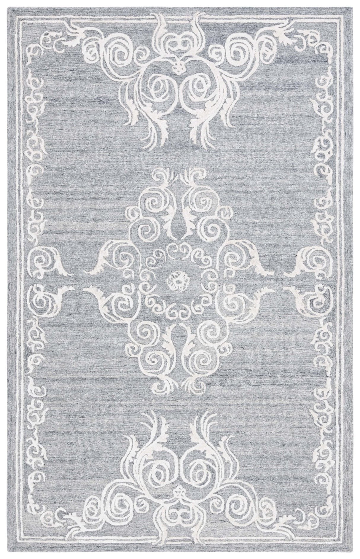 Safavieh Glamour Glm604F Grey/Ivory Rug - Safavieh - glm604f - 3