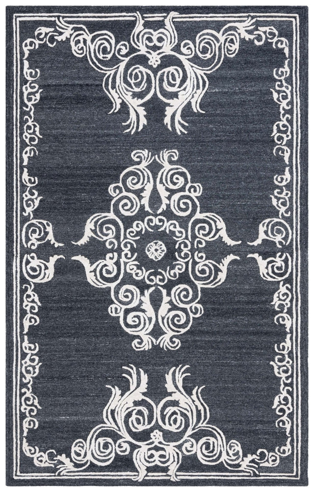 Safavieh Glamour Glm604Z Black/Ivory Rug - Safavieh - glm604z - 3