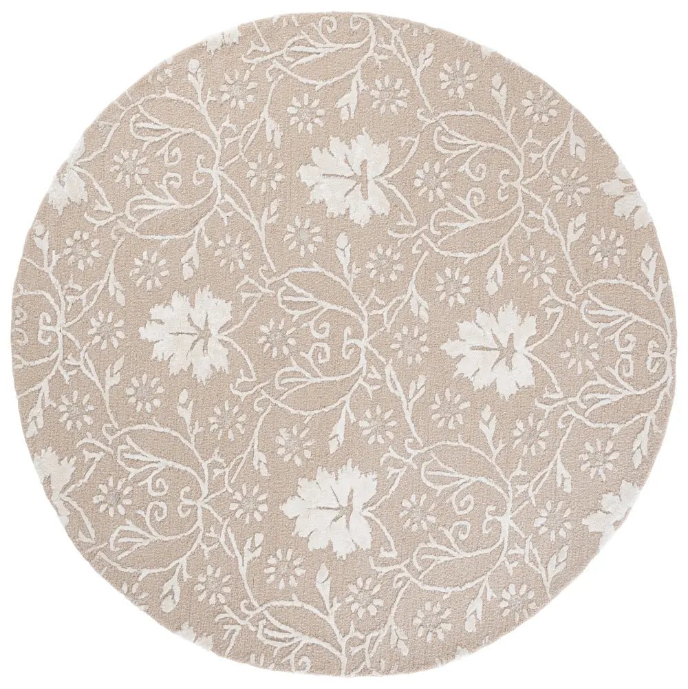 Safavieh Glamour 6'-0" x 6'-0" Rug in Beige / Ivory