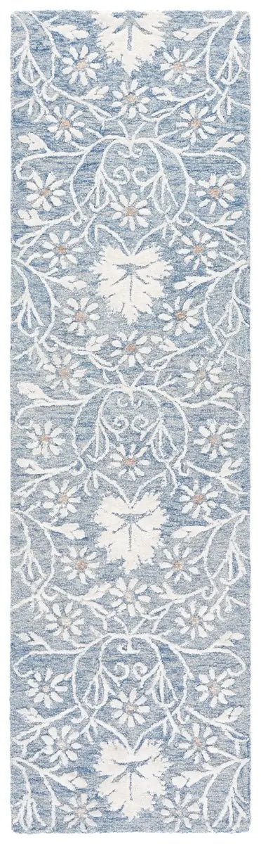 Safavieh Glamour 2'-3" x 8'-0" Rug in Blue / Ivory