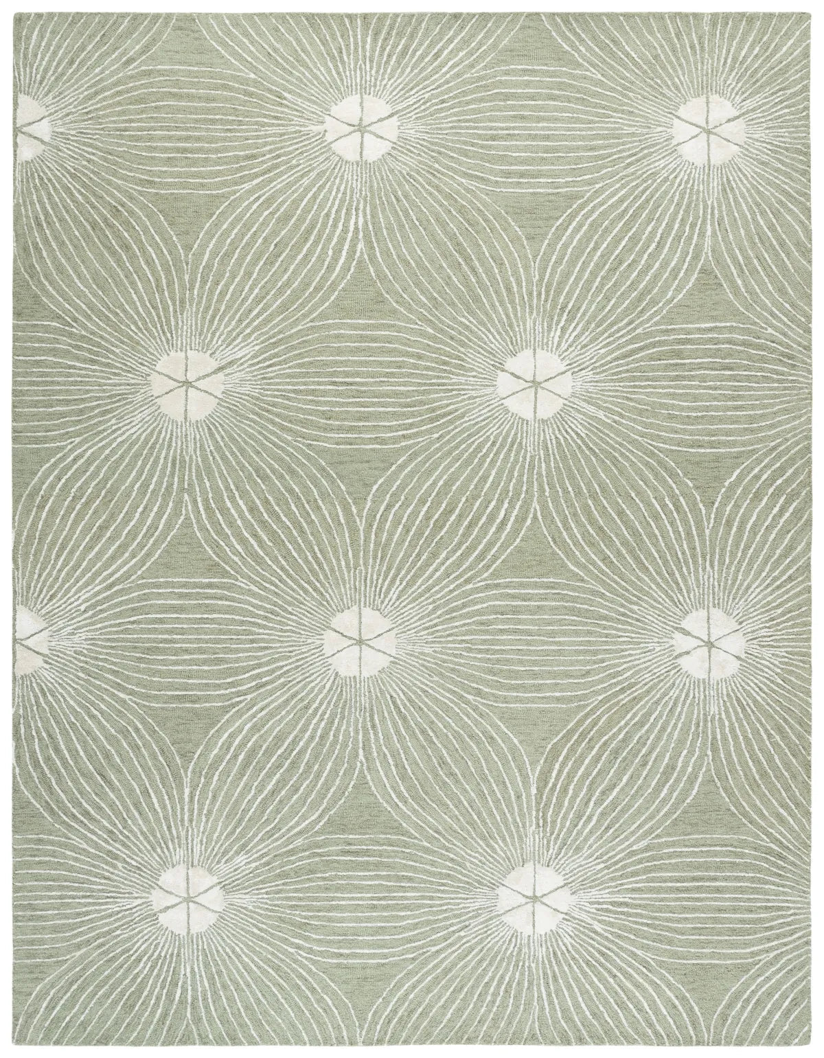 Safavieh Glamour 8'-0" x 10'-0" Rug in Sage / Ivory