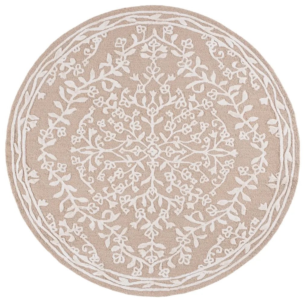 Safavieh Glamour 6'-0" x 6'-0" Rug in Beige / Ivory