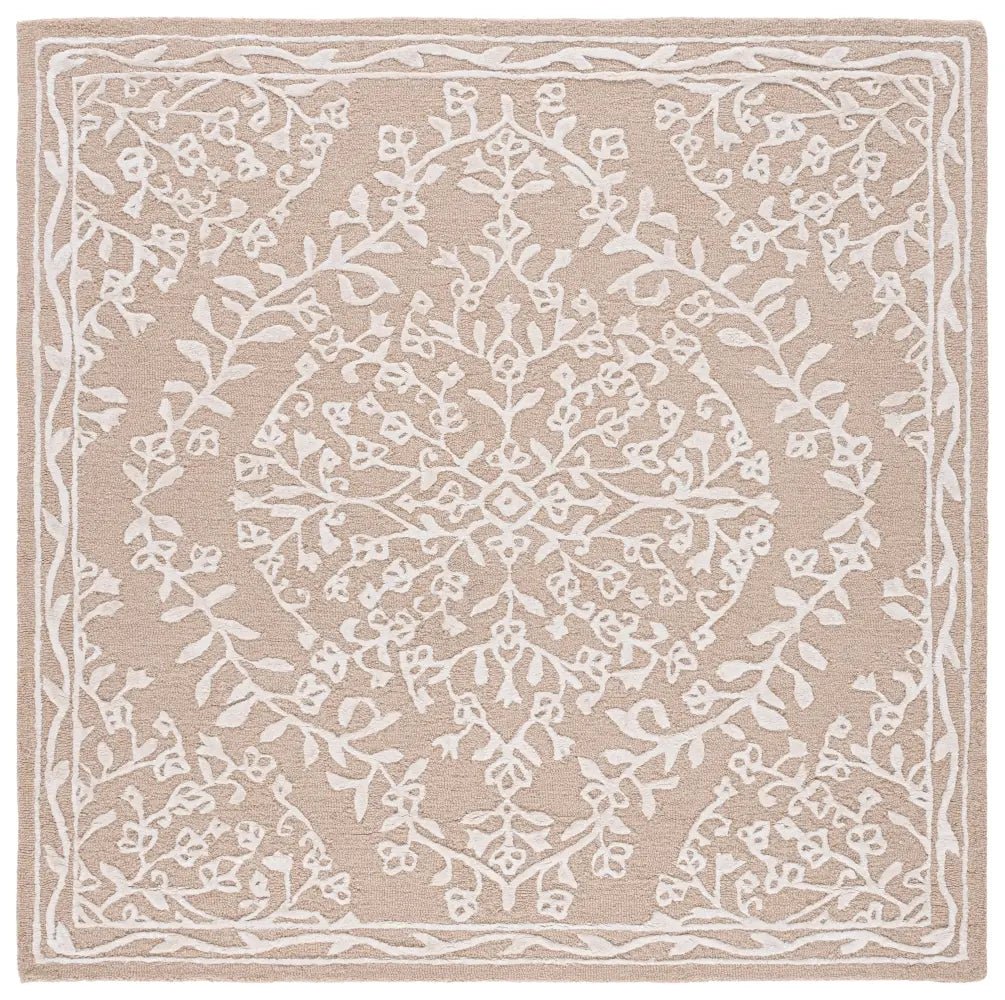 Safavieh Glamour 6'-0" x 6'-0" Rug in Beige / Ivory