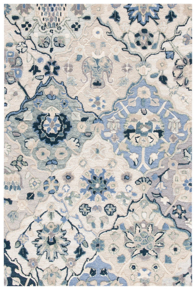 Safavieh Glamour Glm622B Beige/Blue Rugs - Safavieh - glm622b - 6r