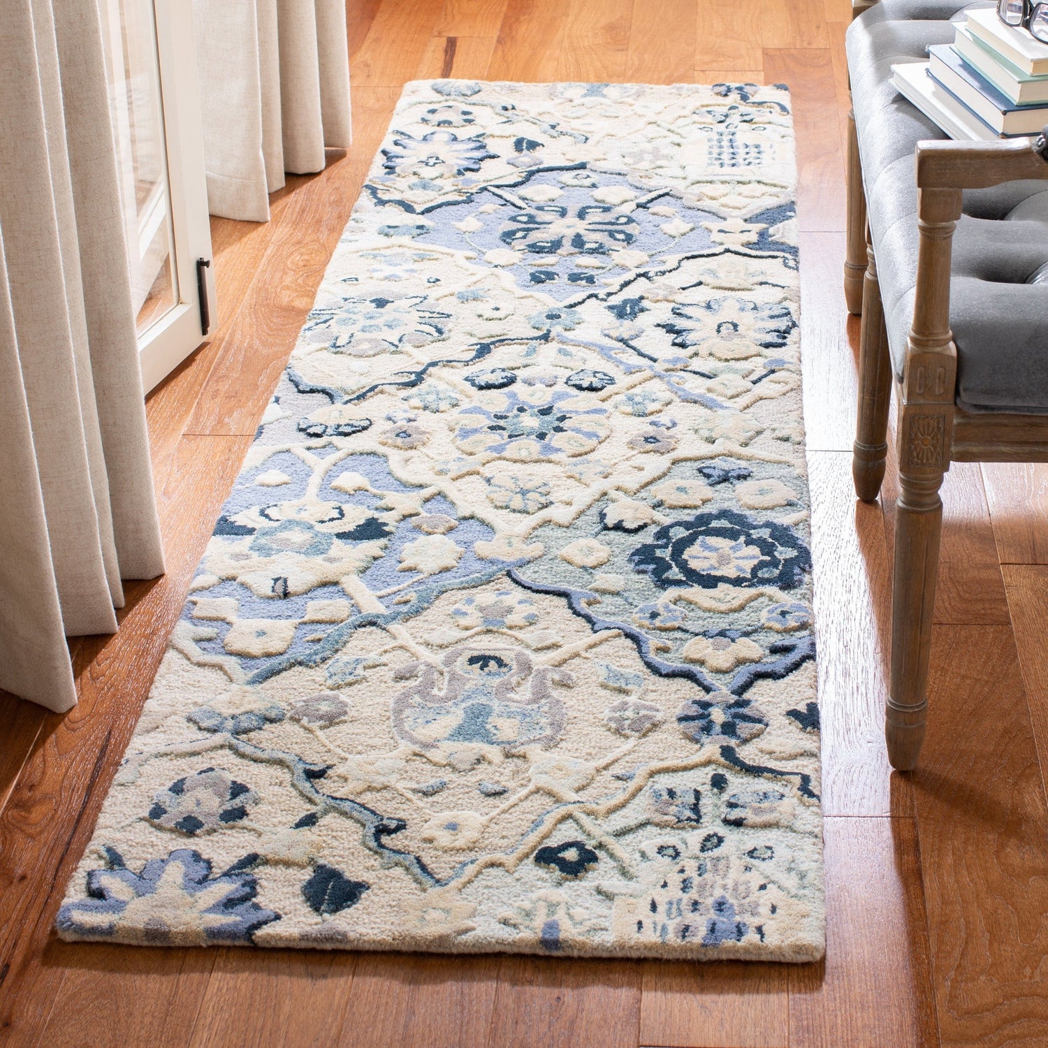 Safavieh Glamour Glm622B Beige/Blue Rugs - Safavieh - glm622b - 6r