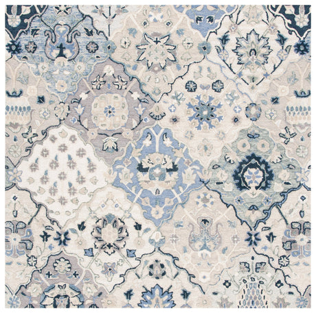 Safavieh Glamour Glm622B Beige/Blue Rugs - Safavieh - glm622b - 6sq