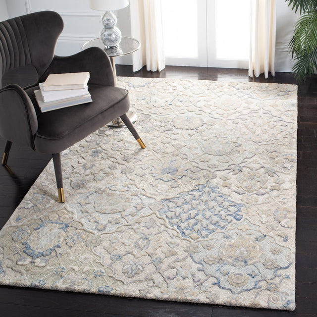 Safavieh Glamour Glm622F Grey/Blue Rugs - Safavieh - glm622f - 4