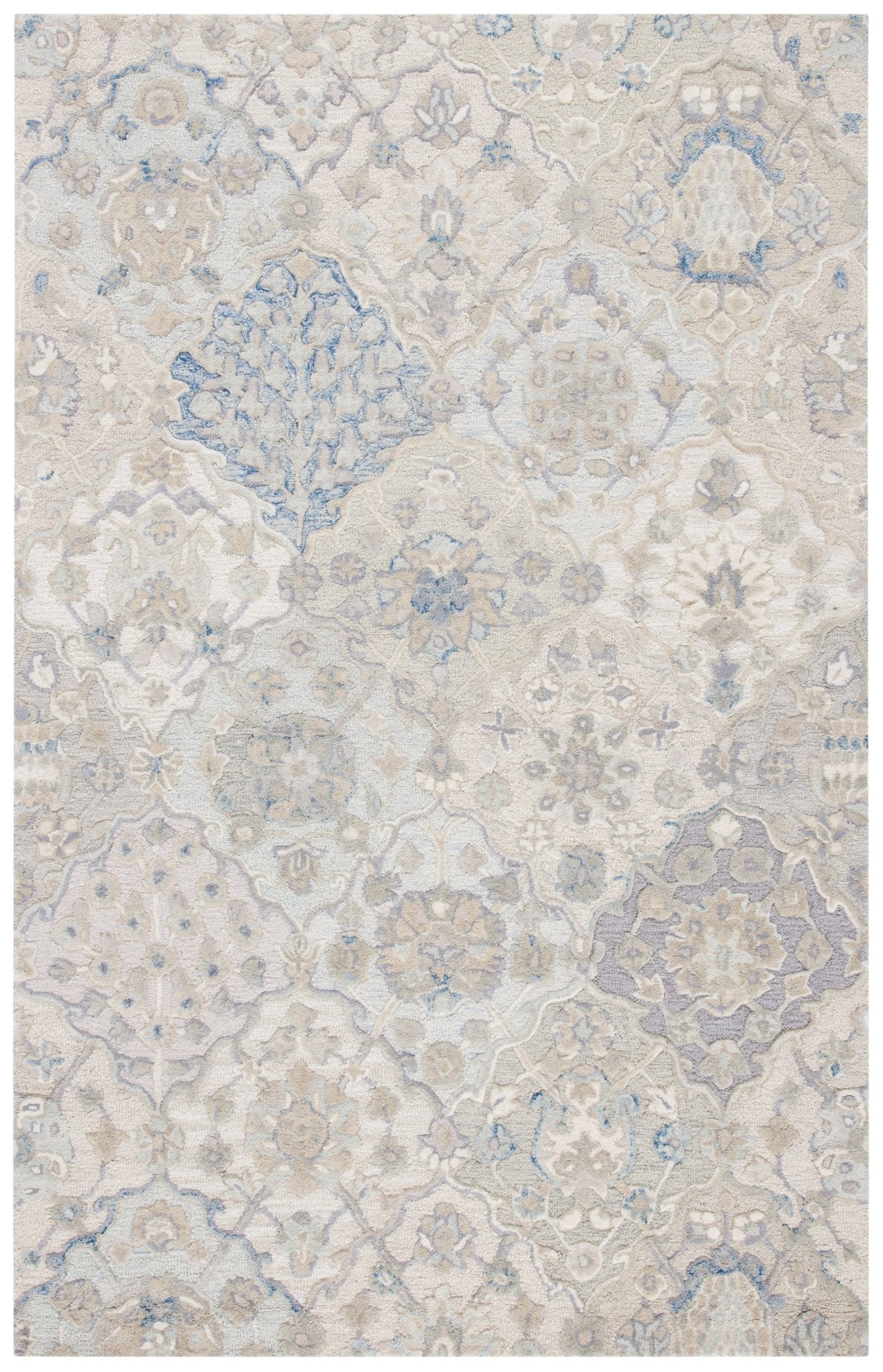 Safavieh Glamour Glm622F Grey/Blue Rugs - Safavieh - glm622f - 4
