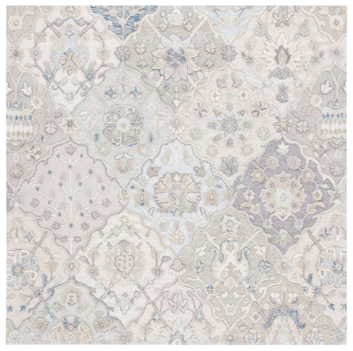 Safavieh Glamour Glm622F Grey/Blue Rugs - Safavieh - glm622f - 6sq